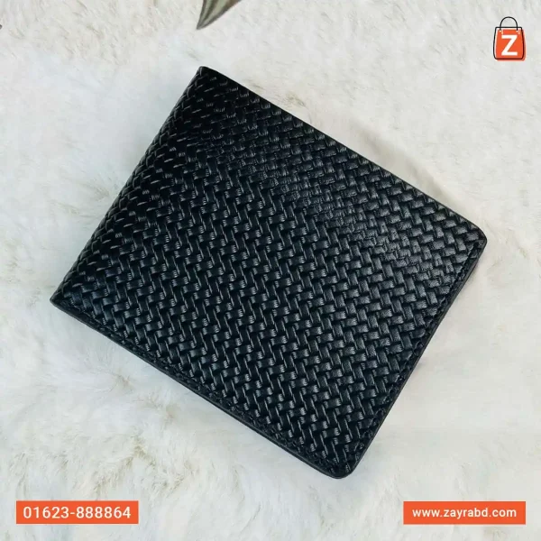 Bifold Leather Wallet - Black