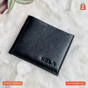 Bifold Leather Wallet - Black