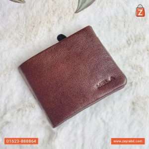 Bifold Leather Wallet - Brown
