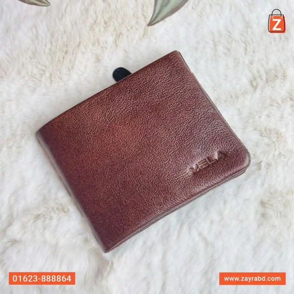 Bifold Leather Wallet - Brown