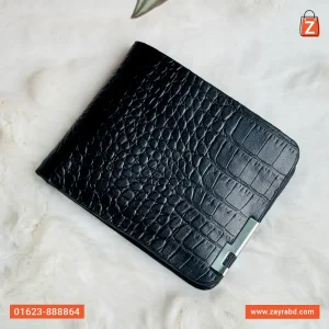Bifold Leather Wallet - Black