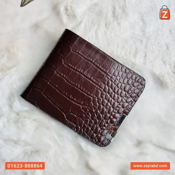 Bifold Leather Wallet - Brown