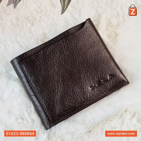 Bifold Leather Wallet - Brown